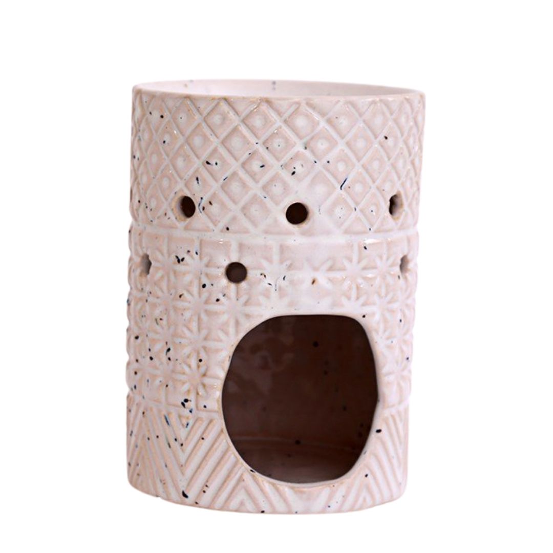 Stoneware Oil & Wax Melt Burner - Elegant Aroma Experience