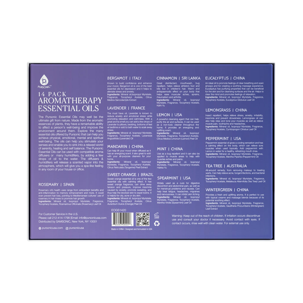 Aromatherapy Essential Oil Gift Set - Relax & Rejuvenate