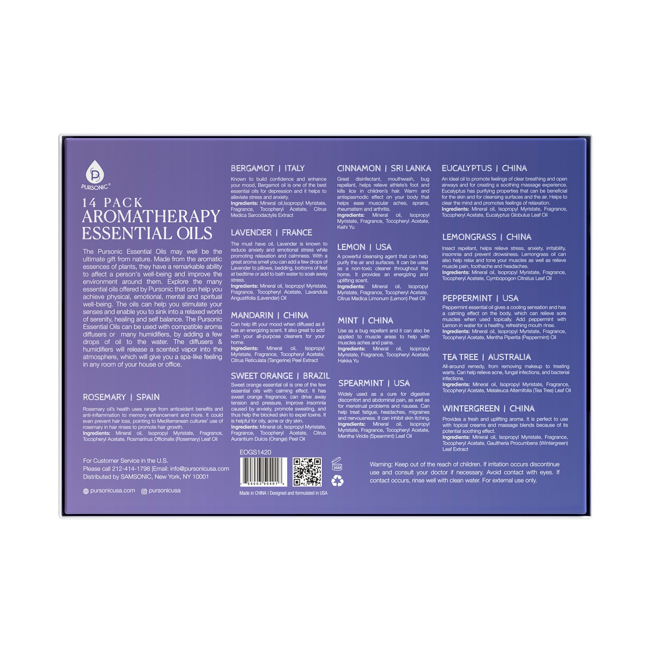 Aromatherapy Essential Oil Gift Set - Relax & Rejuvenate