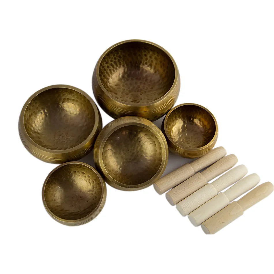 Tibetan Singing Bowl Set of 5