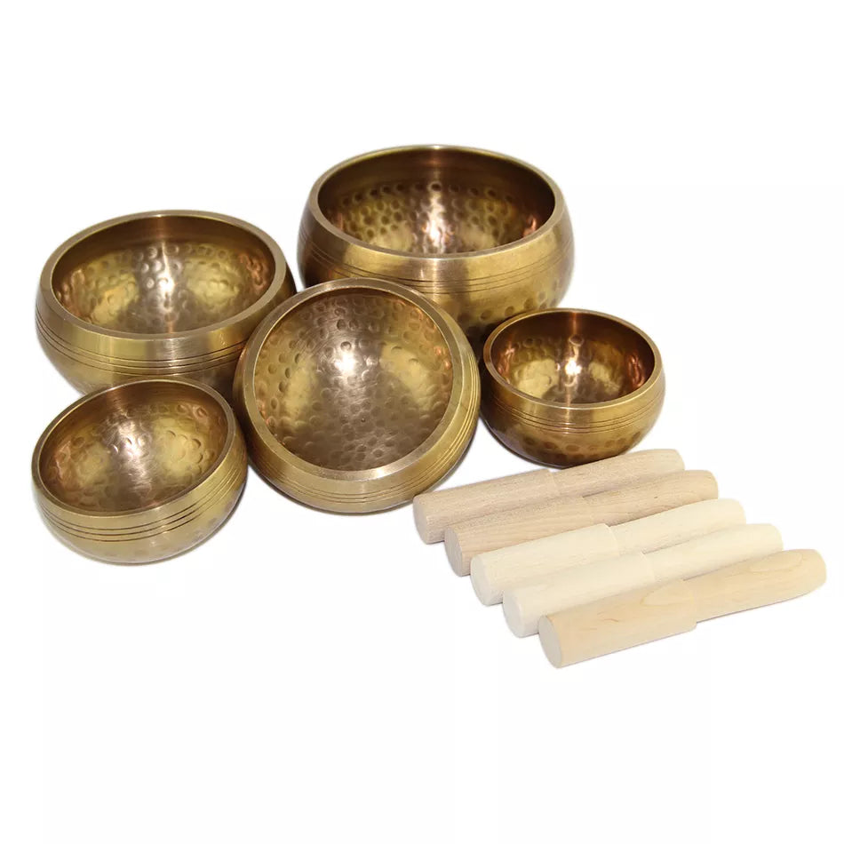 Tibetan Singing Bowl Set of 5