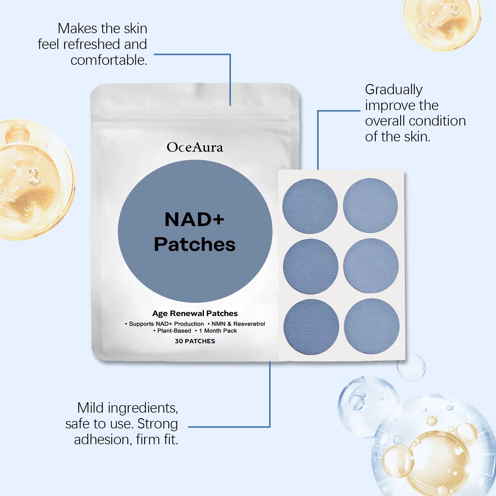 NAD+ Wellness Patches - Revitalize Your Body Care Routine